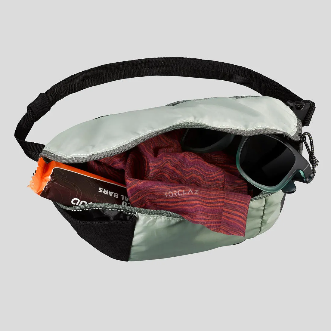Compact 2 Litre Travel Bum Bag - Black