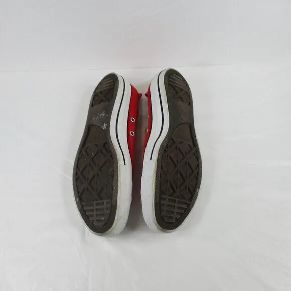 CONVERSE Red Sneakers size 7 Men 9 Women