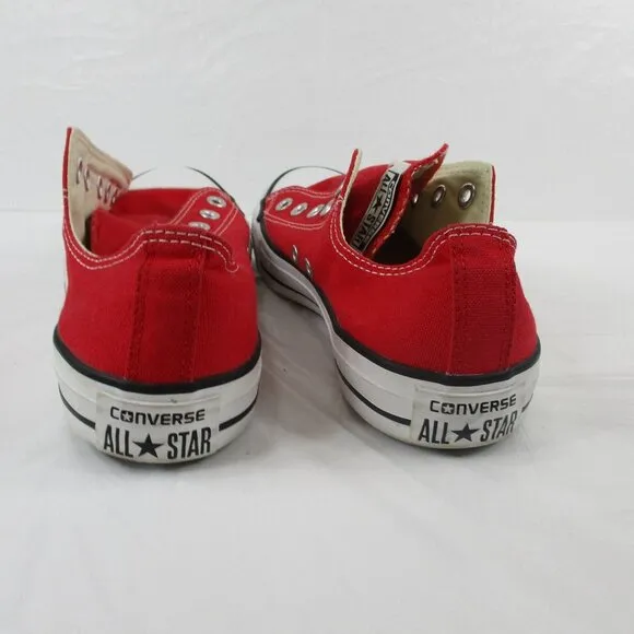 CONVERSE Red Sneakers size 7 Men 9 Women
