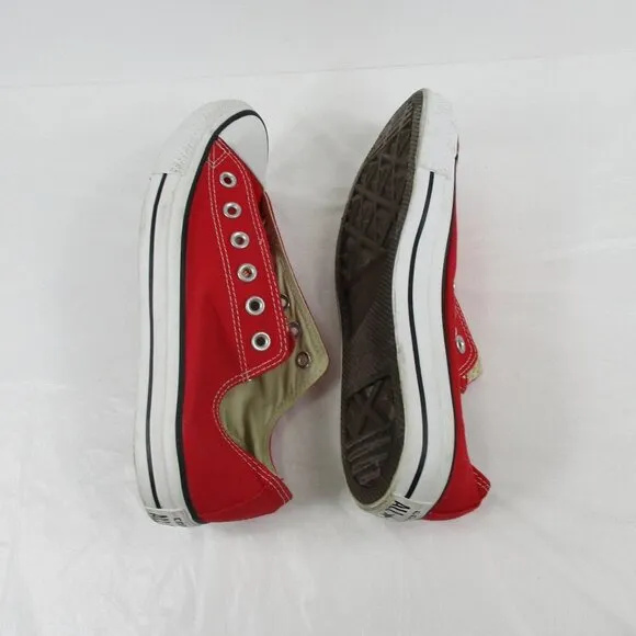 CONVERSE Red Sneakers size 7 Men 9 Women