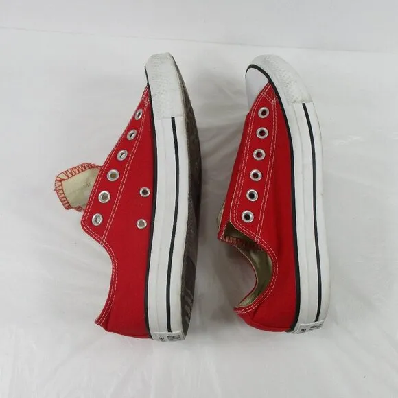 CONVERSE Red Sneakers size 7 Men 9 Women