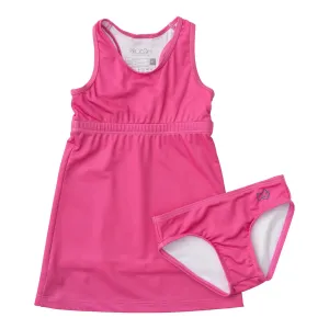 Court to Port Swimdress in Cheeky Pink