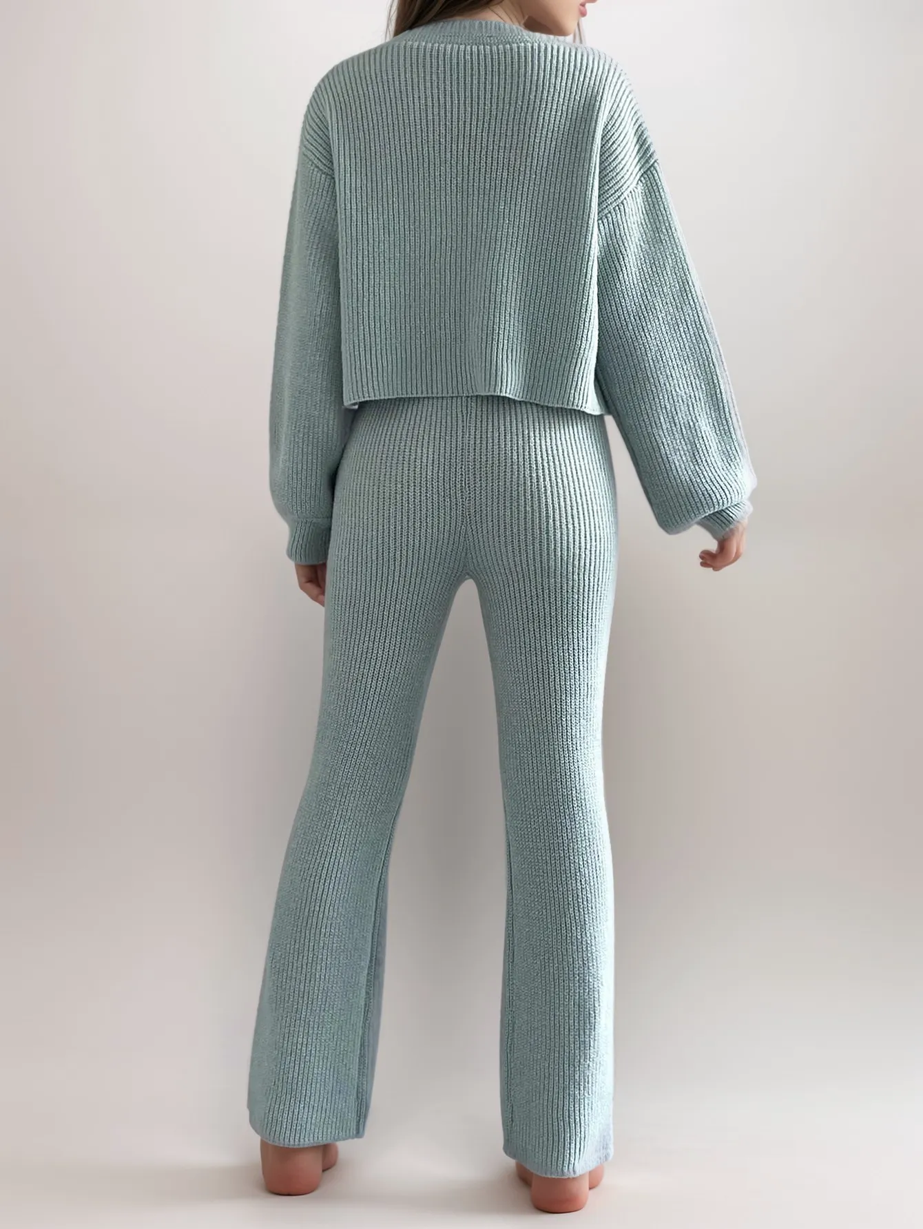 Cozy Knit Set | Button-Up Cardigan & Pants | Soft & Stylish