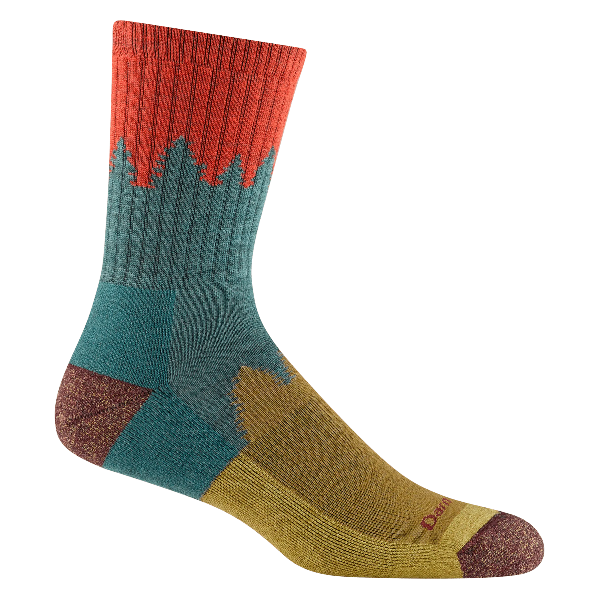 Darn Tough Mens Number 2 Micro Crew Midweight Hiking Socks