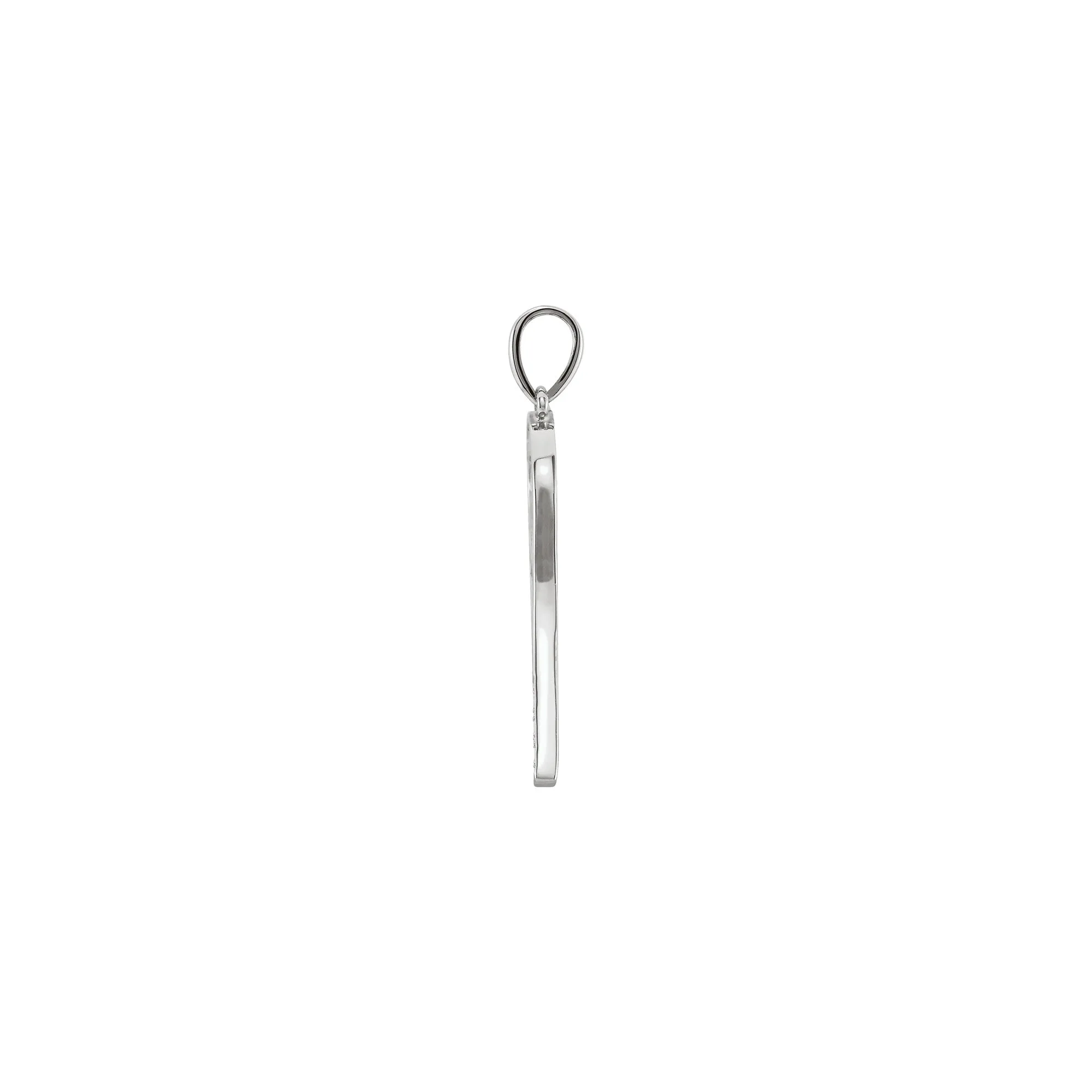 Diamond Tennis Racket Pendant (14K)