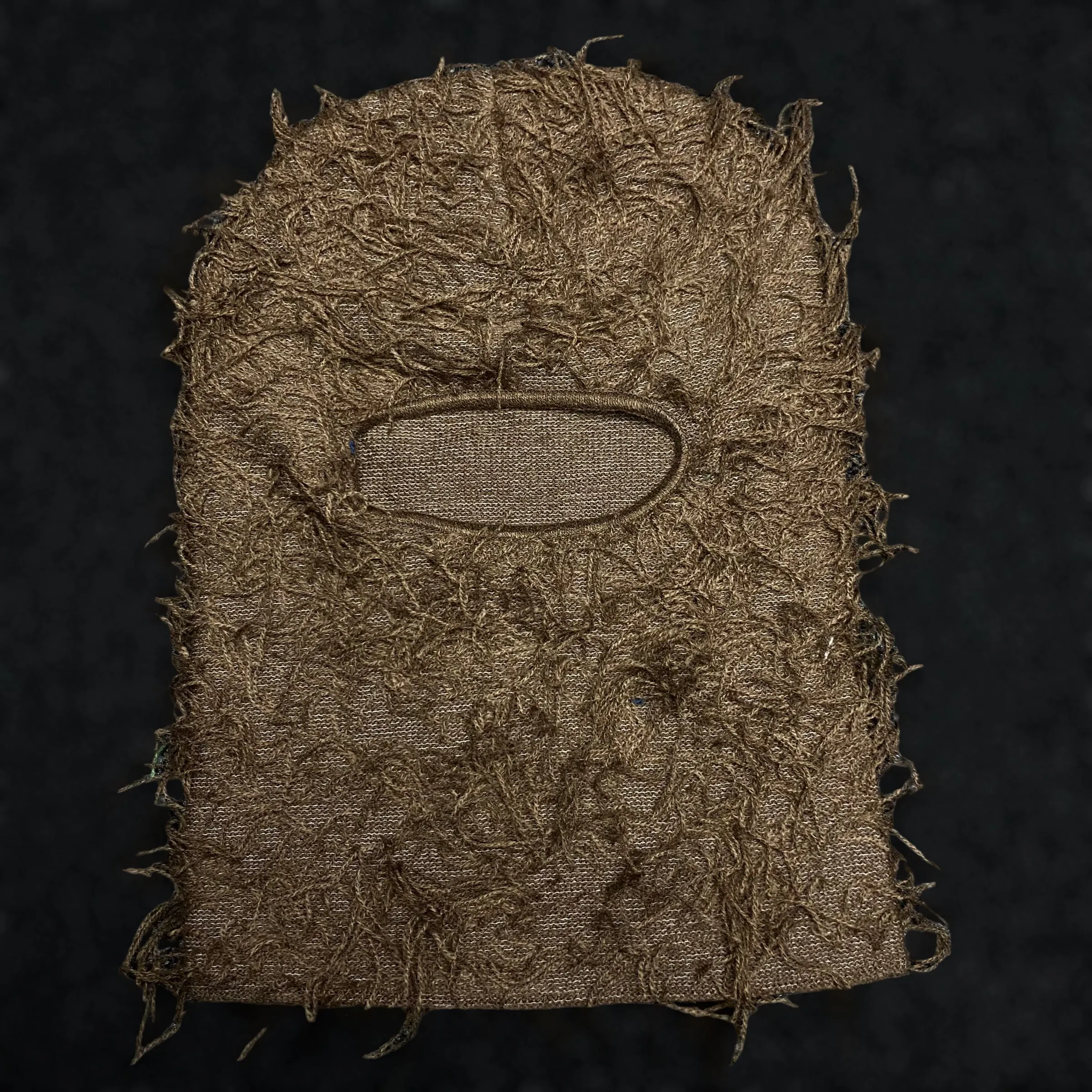 Distressed Knit Full-Face Balaclava Ski Mask: Unisex Winter Beanie Hat