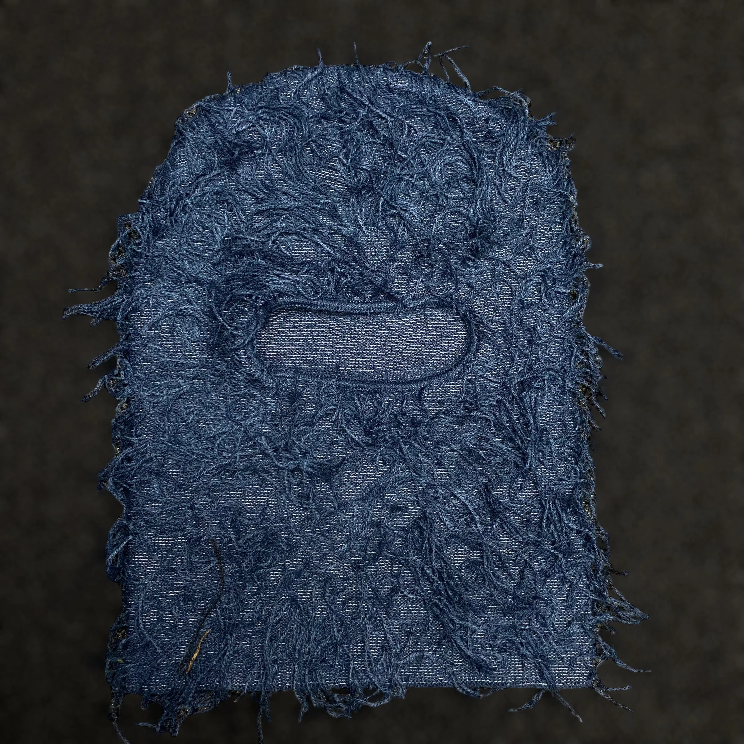 Distressed Knit Full-Face Balaclava Ski Mask: Unisex Winter Beanie Hat