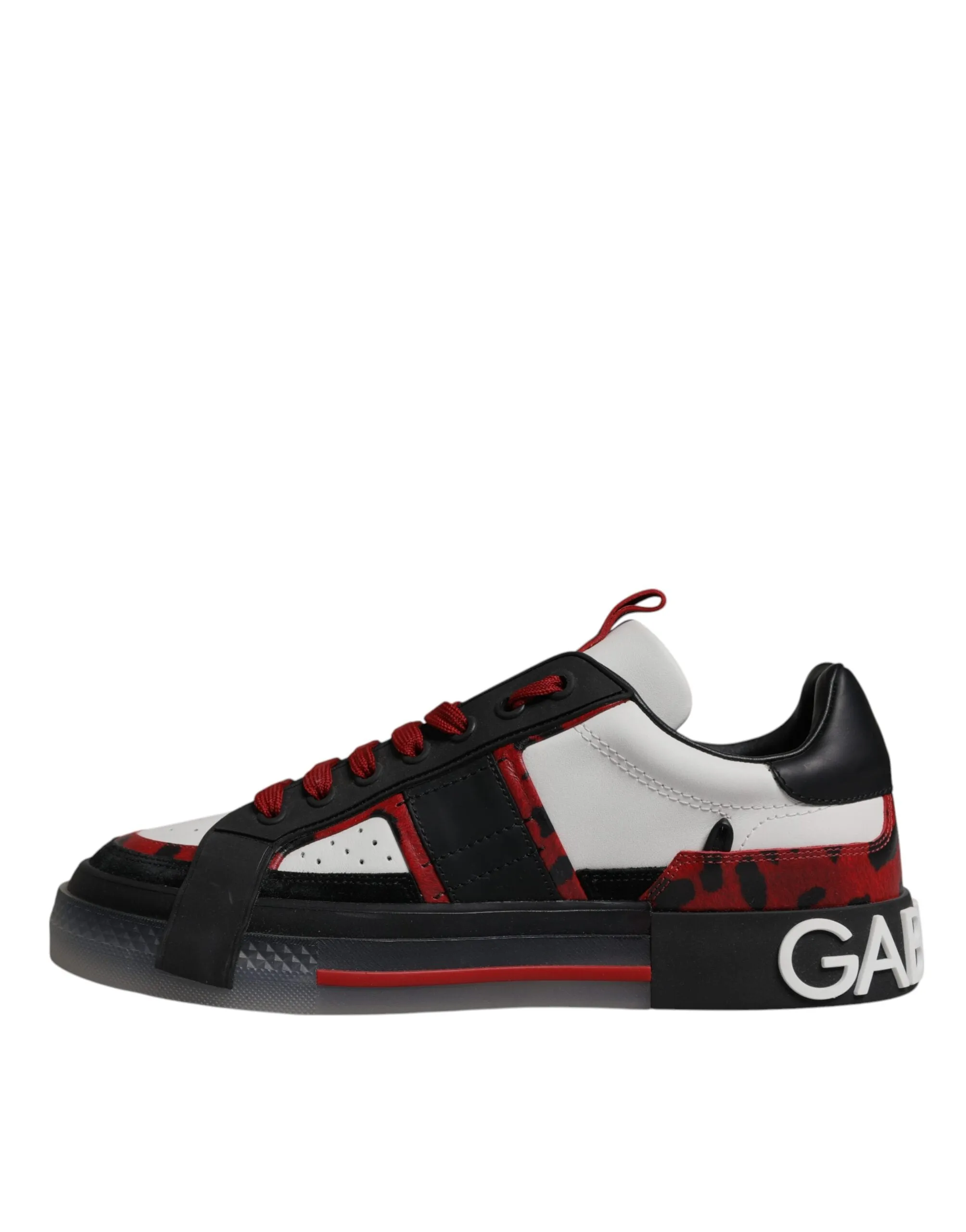 Dolce & Gabbana Multicolor Low Top Leopard Men Sneakers Shoes
