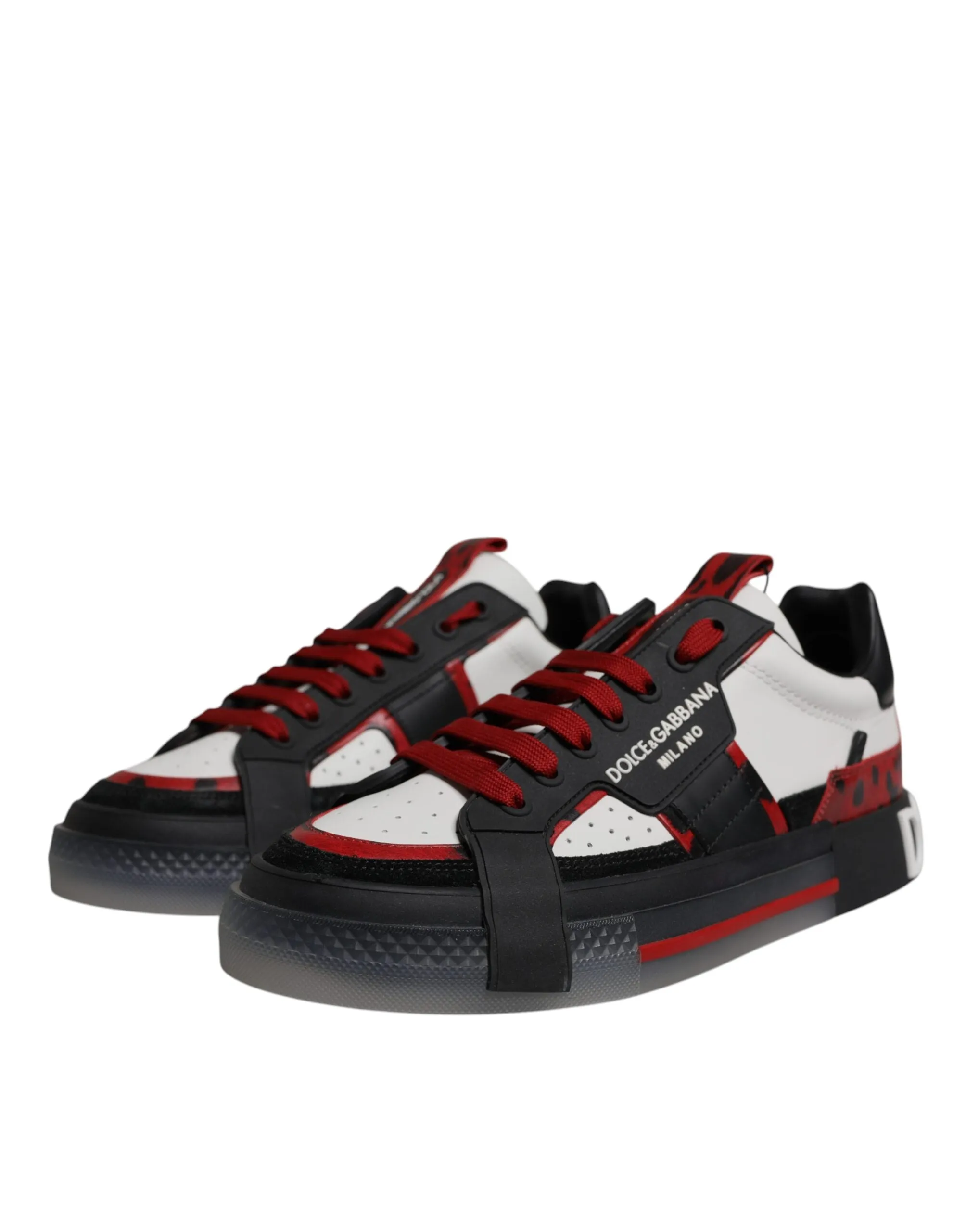 Dolce & Gabbana Multicolor Low Top Leopard Men Sneakers Shoes