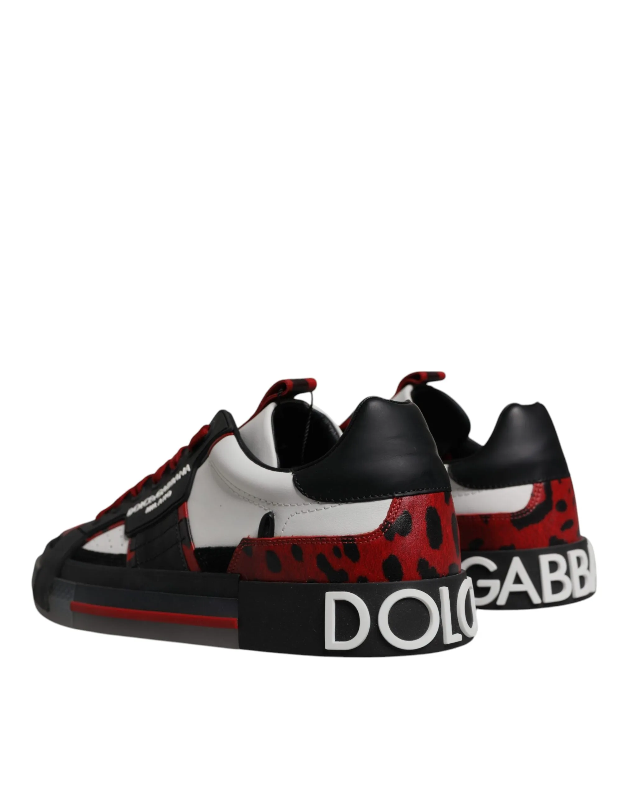 Dolce & Gabbana Multicolor Low Top Leopard Men Sneakers Shoes
