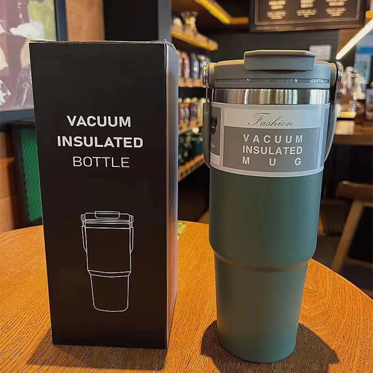 Dual Drink Stainless Steel Insulated Cup