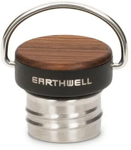 Earthwell Woodie Vacuum Bottle - Walnut Cap - 650ml