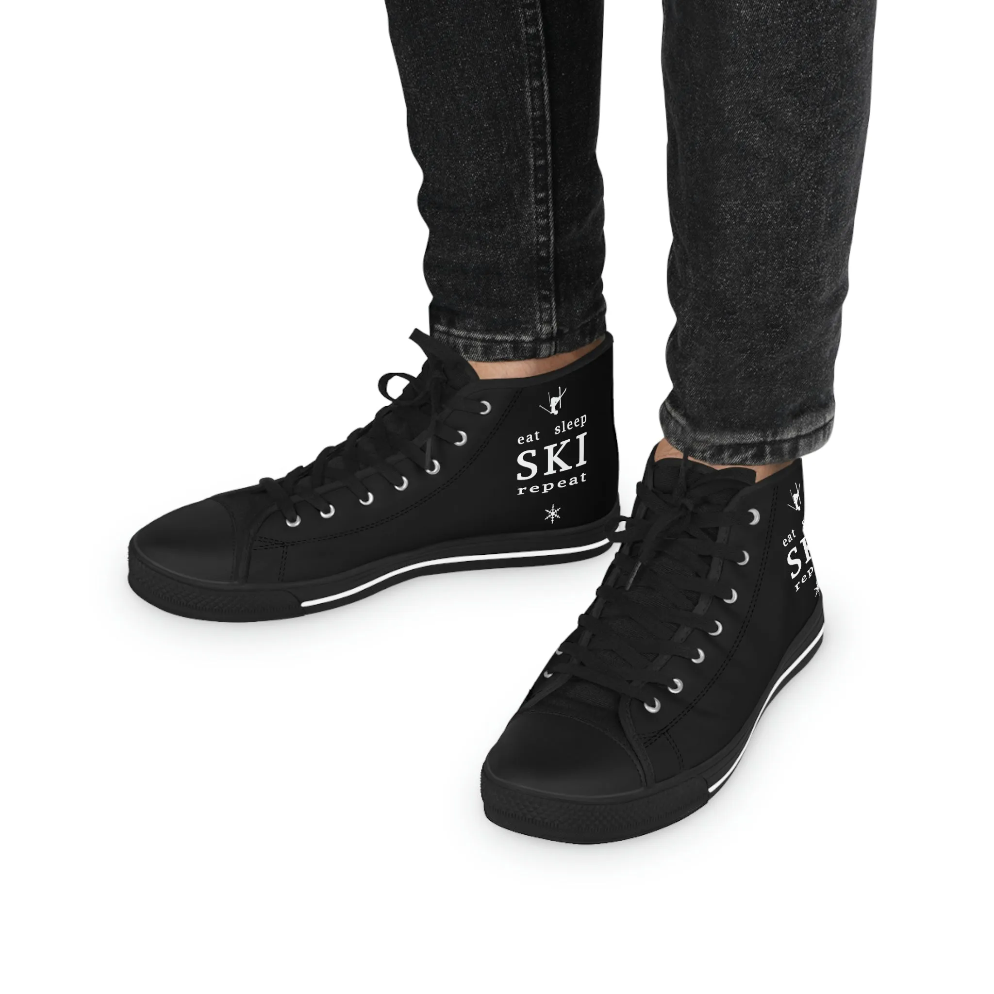 Eat Sleep SKI  - High Top Sneakers