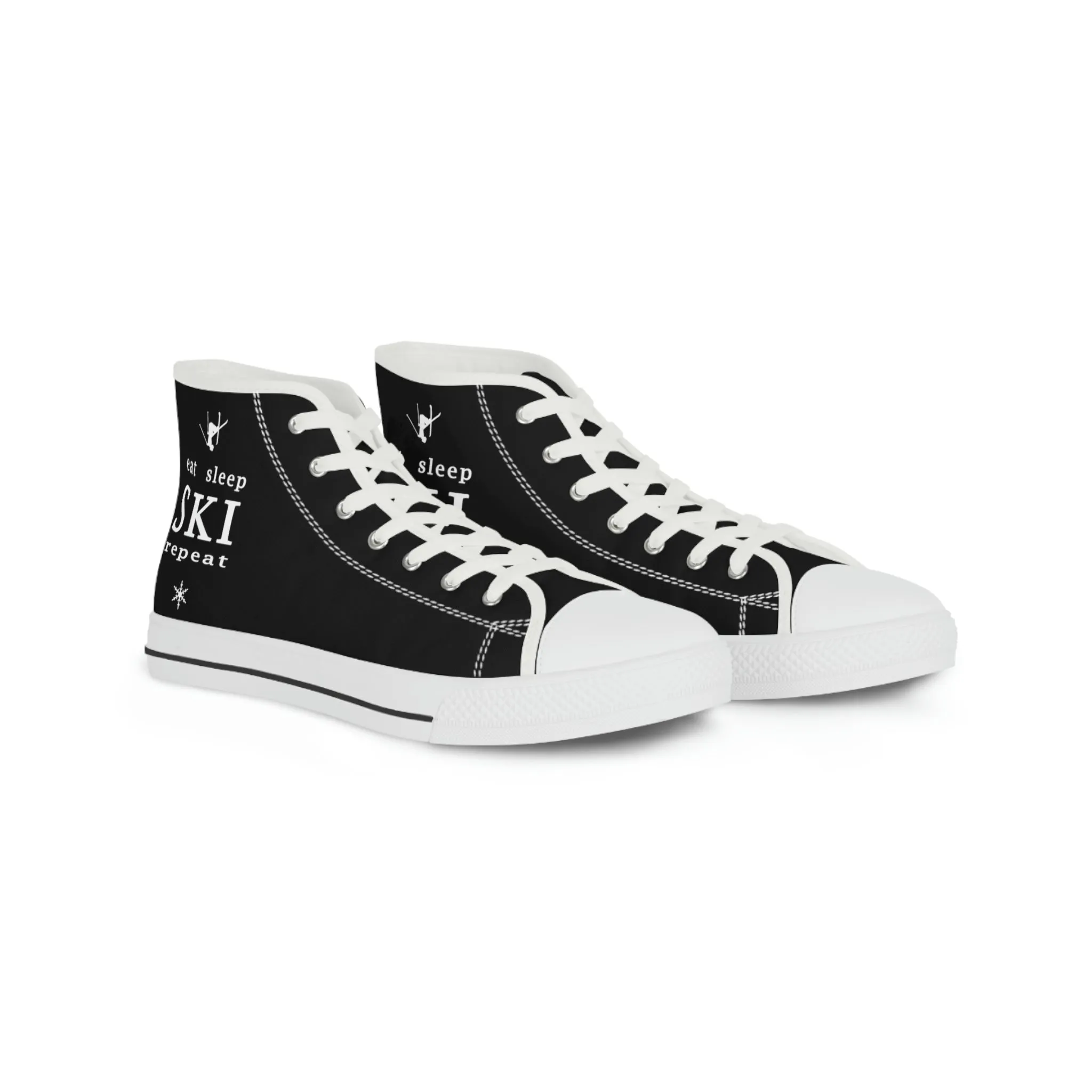 Eat Sleep SKI  - High Top Sneakers