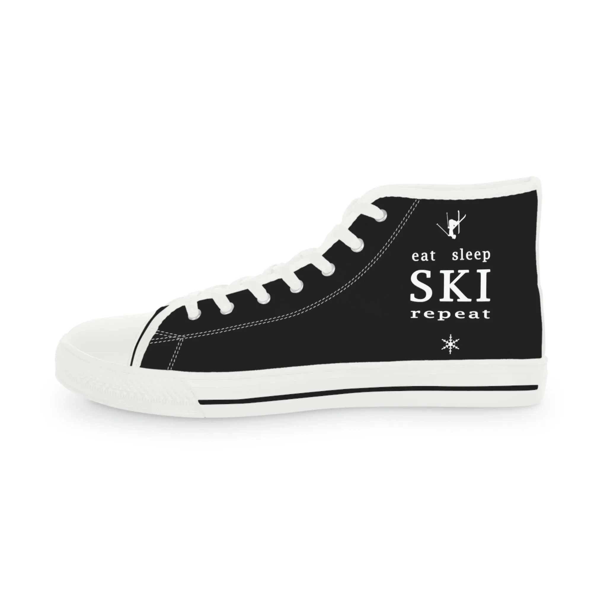 Eat Sleep SKI  - High Top Sneakers