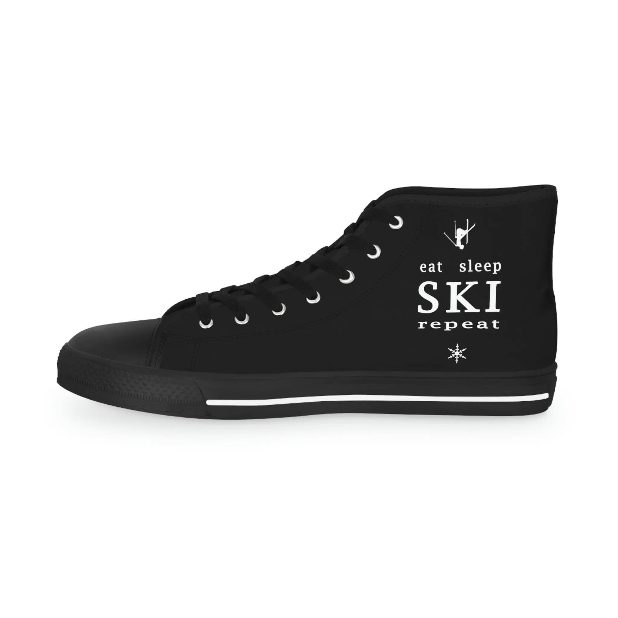 Eat Sleep SKI  - High Top Sneakers