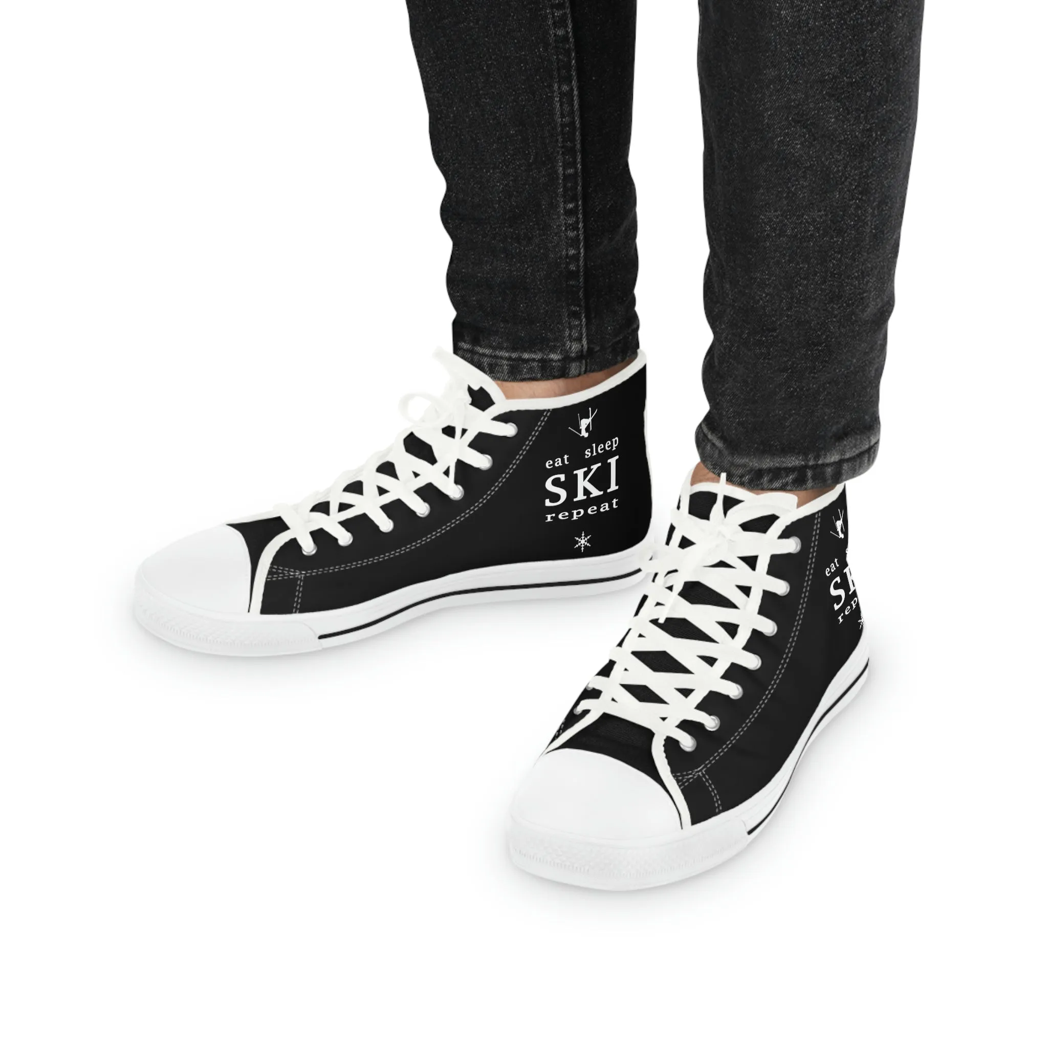 Eat Sleep SKI  - High Top Sneakers