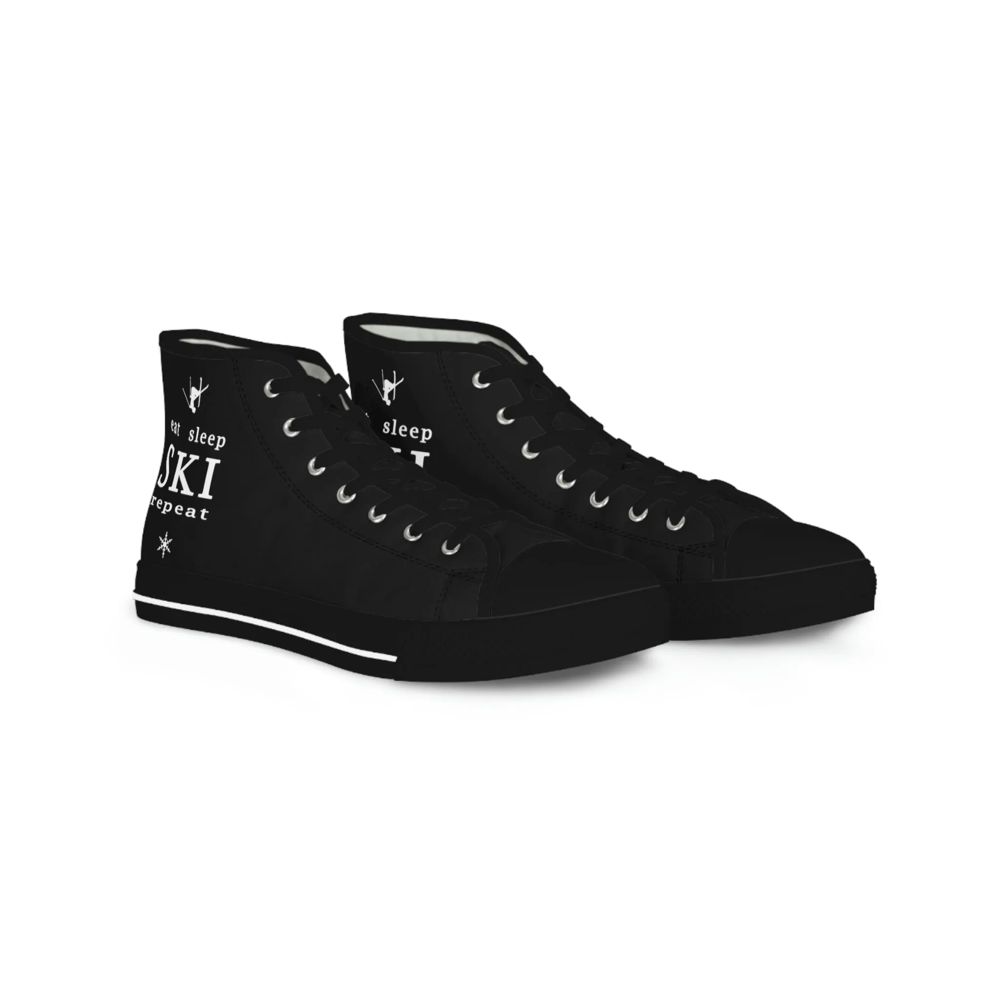 Eat Sleep SKI  - High Top Sneakers