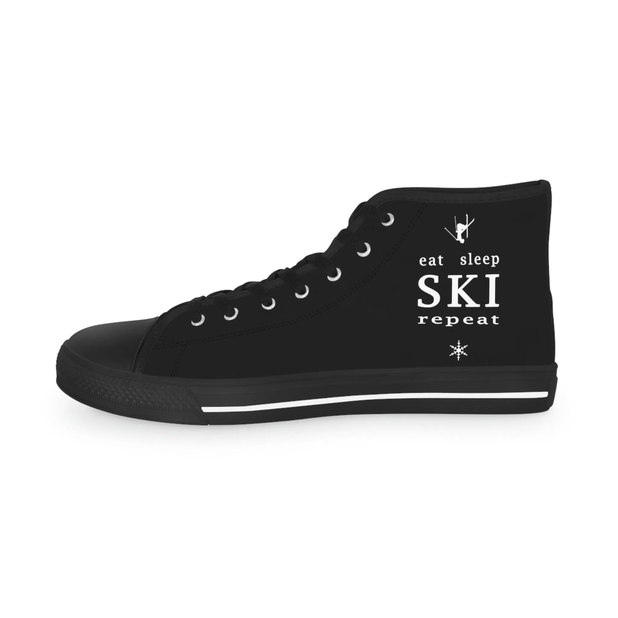 Eat Sleep SKI  - High Top Sneakers