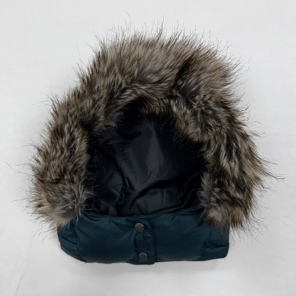 Eddie Bauer Classic 550 Down Duffle Coat Women’s Medium Insulated Fur Lined Hood