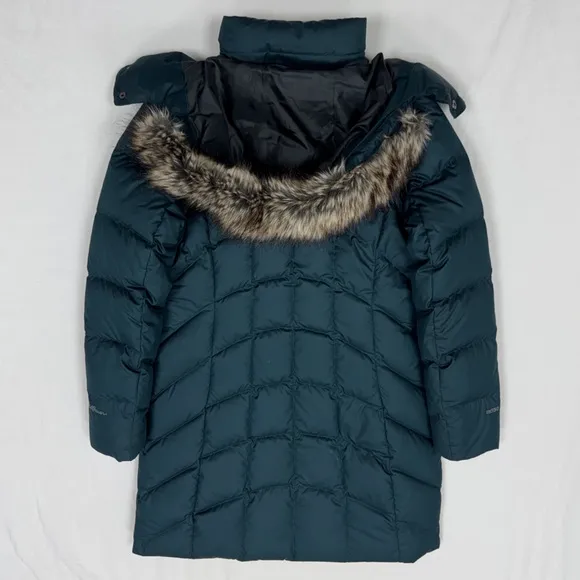 Eddie Bauer Classic 550 Down Duffle Coat Women’s Medium Insulated Fur Lined Hood