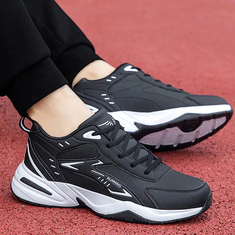 Elite Breathable Leather Mens Sneakers 2024