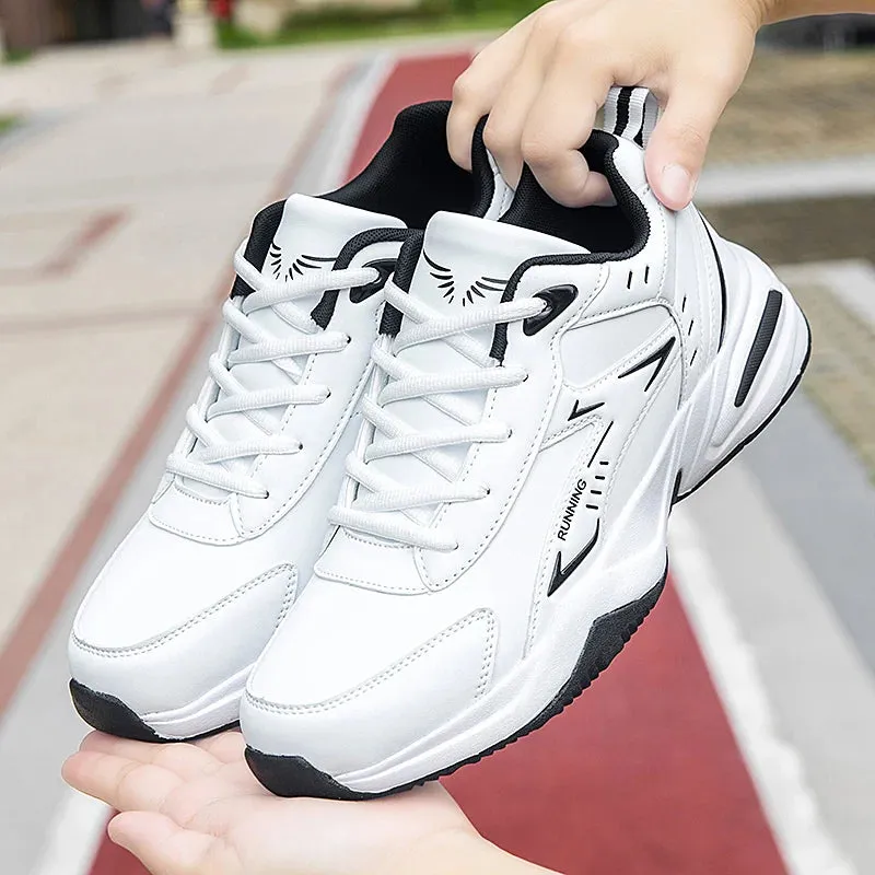Elite Breathable Leather Mens Sneakers 2024