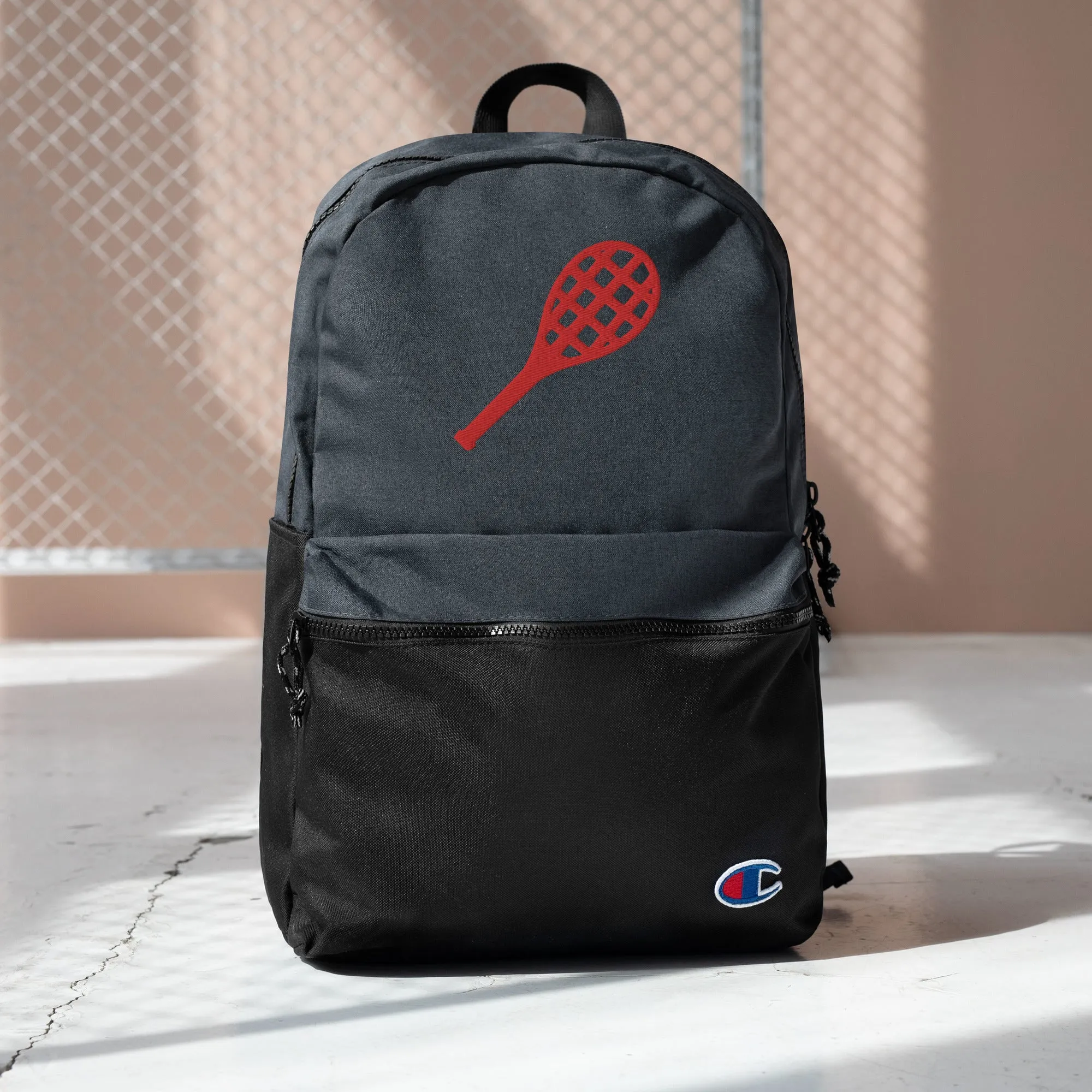 Embroidered Champion Backpack, Back to School, Embroidered Tennis, Gift