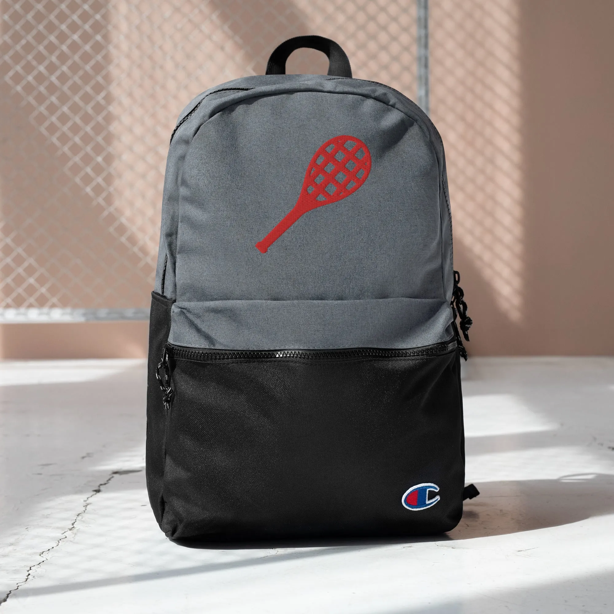 Embroidered Champion Backpack, Back to School, Embroidered Tennis, Gift