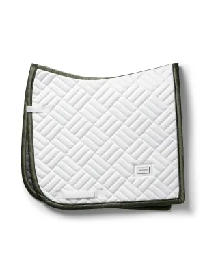 Equestrian Stockholm White Striking Valley Modern dressage saddlepad- XFull