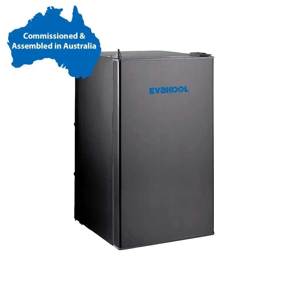 Evakool 110L Platinum Upright Fridge Freezer Black - Assembled in Australia