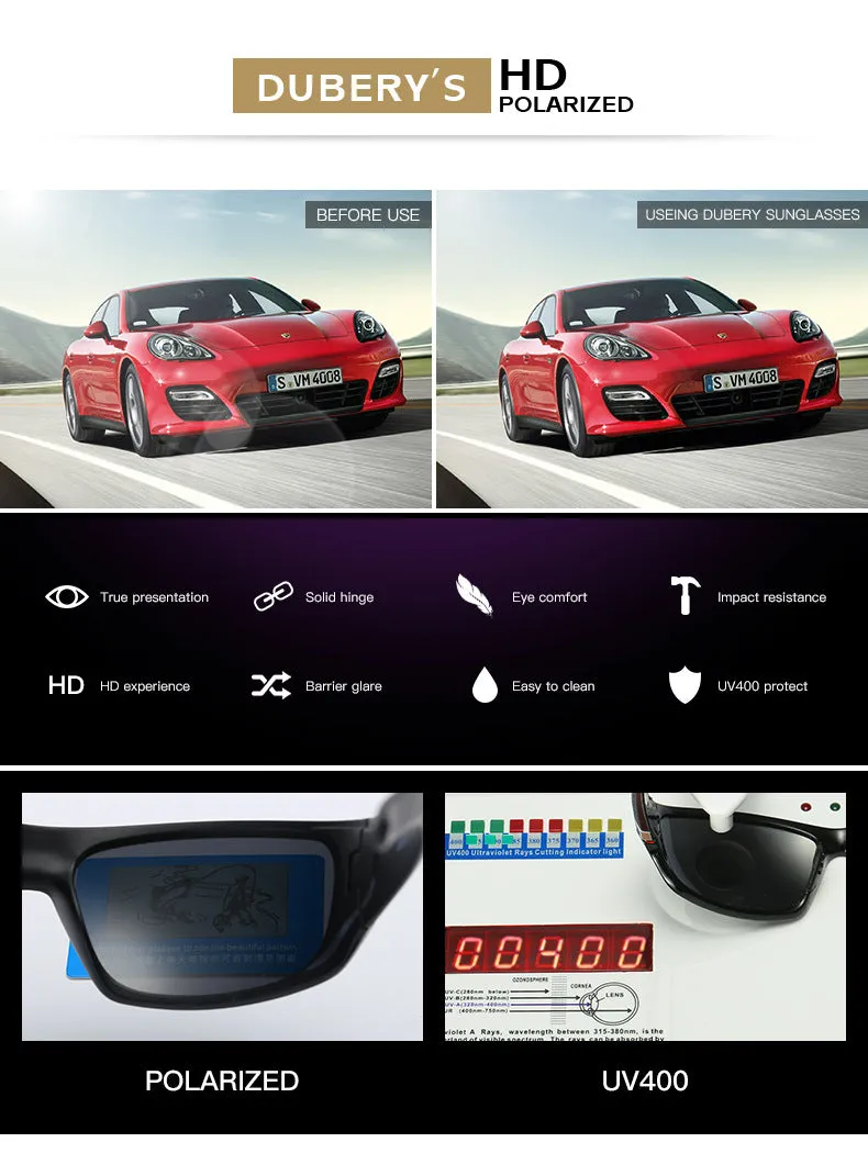 Fashion Polarized UV400 Sunglasses Outdoor Sports Driving Sunglasses D12008B7