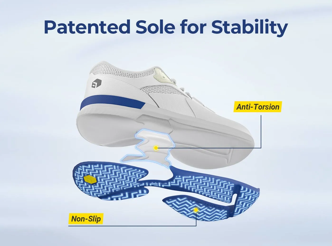 FitVille Men's Amadeus Tennis & Pickleball Court Shoes by FitVille
