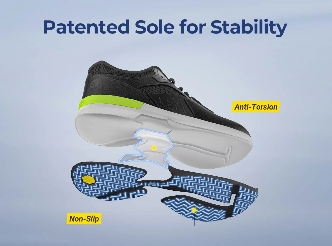 FitVille Men's Amadeus Tennis & Pickleball Court Shoes by FitVille