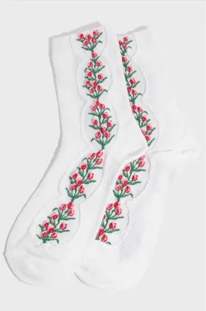 Flower Pattern Socks