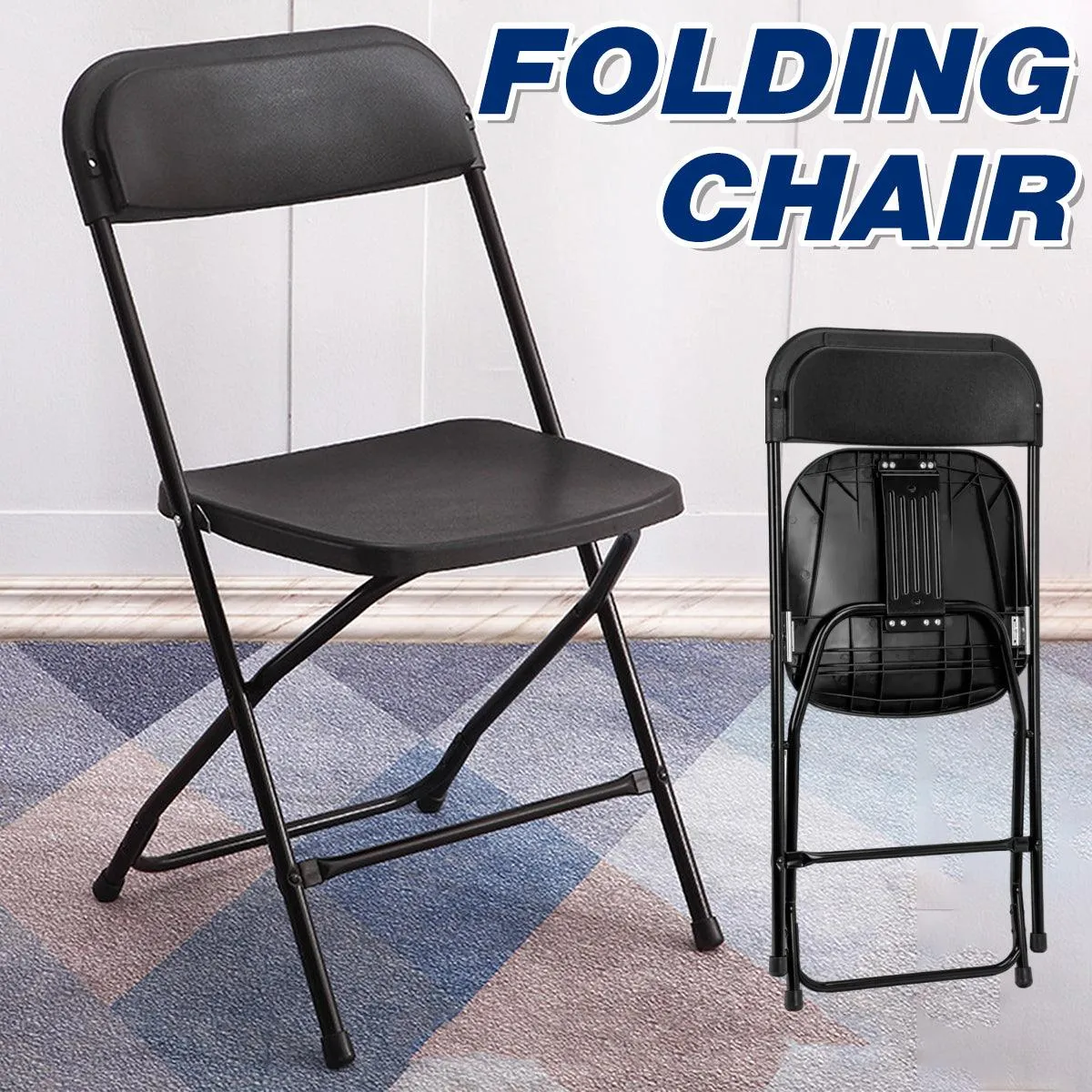Folding Chair Easy Backrest Portable Leisure Outdoor Camping Seating Chair