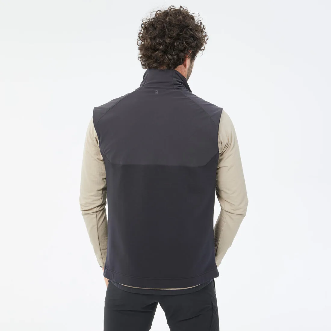 Gilet polaire de randonnée chaud homme, MH500 noir