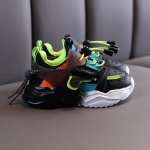 Girls Boys Casual Shoes Soft Bottom Non-slip Breathable Sports Shoes