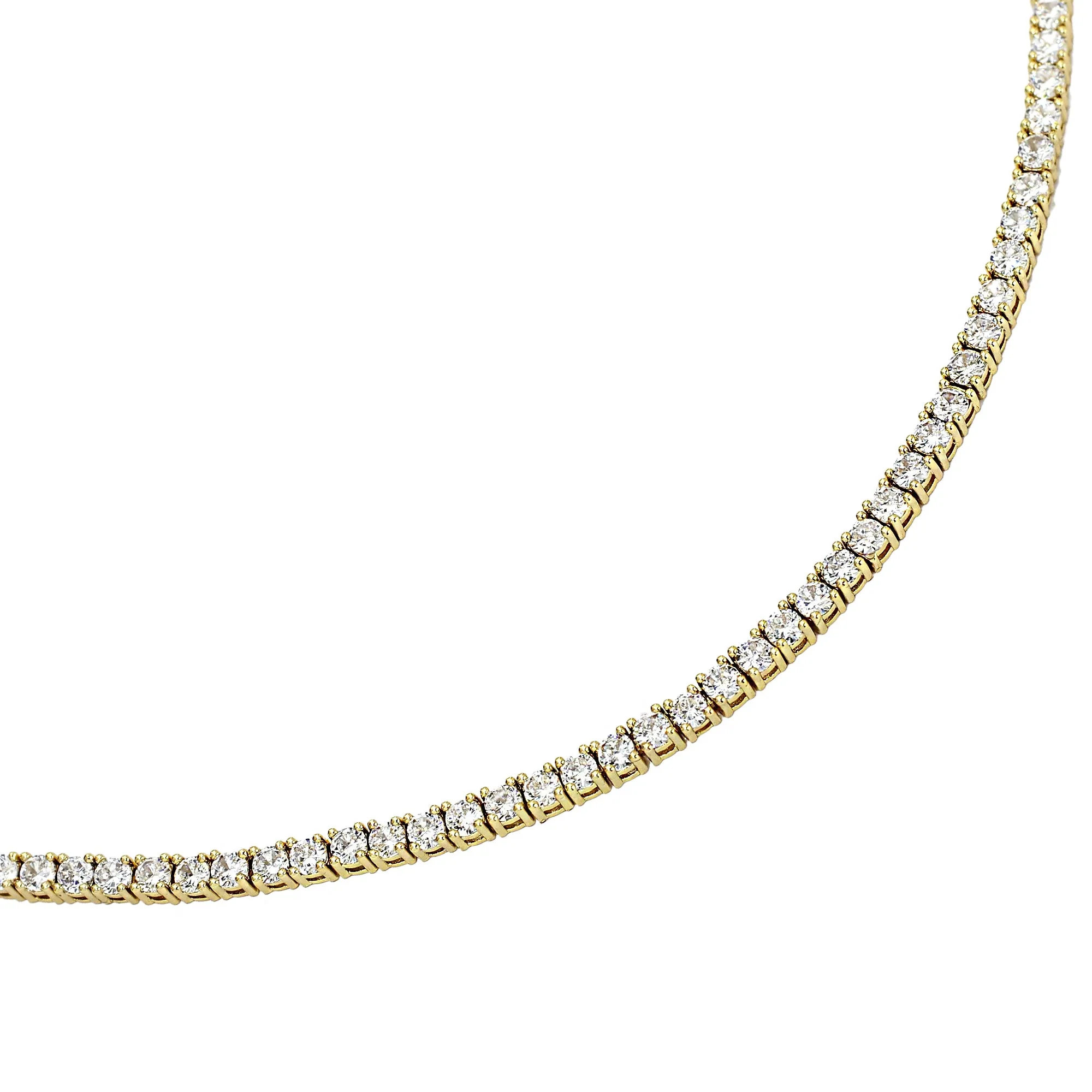 GOLD TENNIS NECKLACE