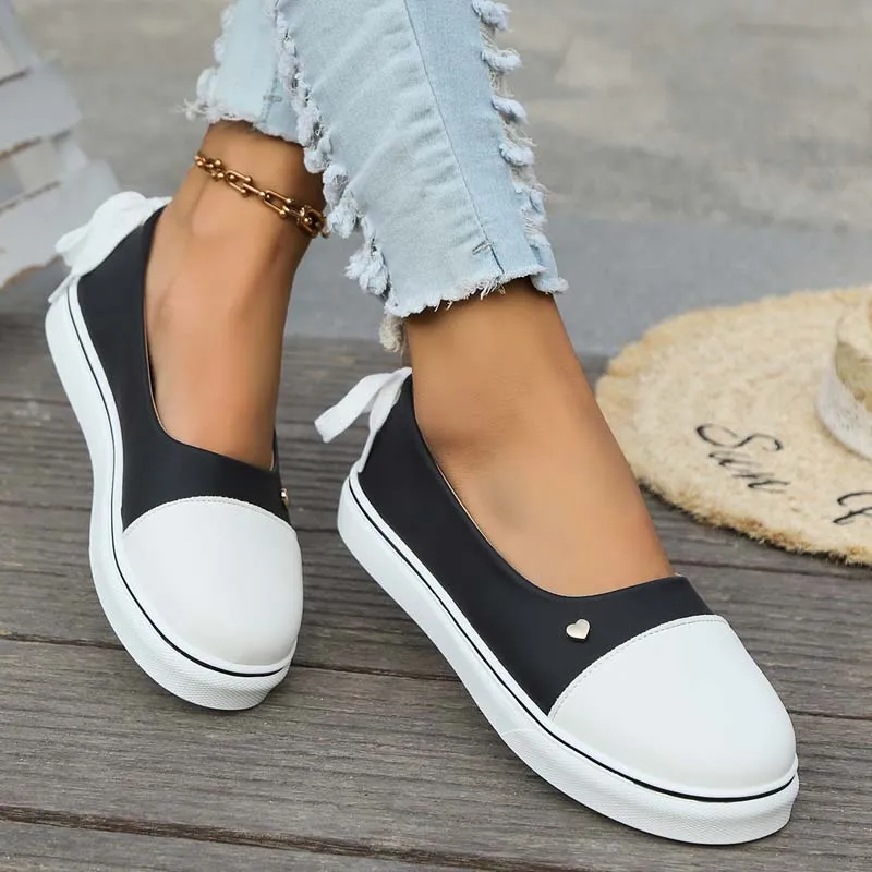 GS Slide Step | Leuke lage instap sneakers met veter hak voor dames