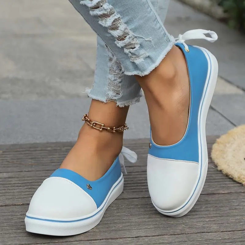 GS Slide Step | Leuke lage instap sneakers met veter hak voor dames