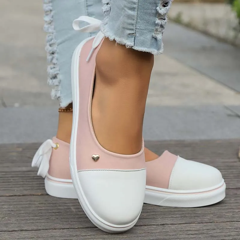 GS Slide Step | Leuke lage instap sneakers met veter hak voor dames