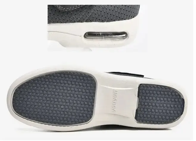 GS Wide Feet | Comfortabele brede schoen voor gezwollen voeten met klittenband sluiting voor heren