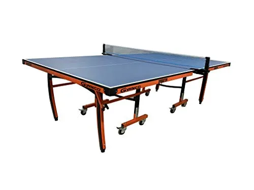 GYMNCO Speedster Table Tennis Table Top Thickness 19 mm Laminated with 75 mm Wheel and Levellers (TT Table Cover, 2 Tt Racket   Balls)