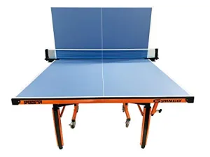 GYMNCO Speedster Table Tennis Table Top Thickness 19 mm Laminated with 75 mm Wheel and Levellers (TT Table Cover, 2 Tt Racket   Balls)
