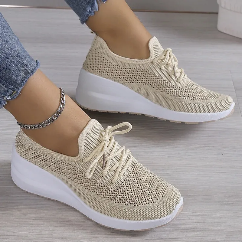 HAZEL - BREATHABLE KNIT CASUAL SNEAKERS