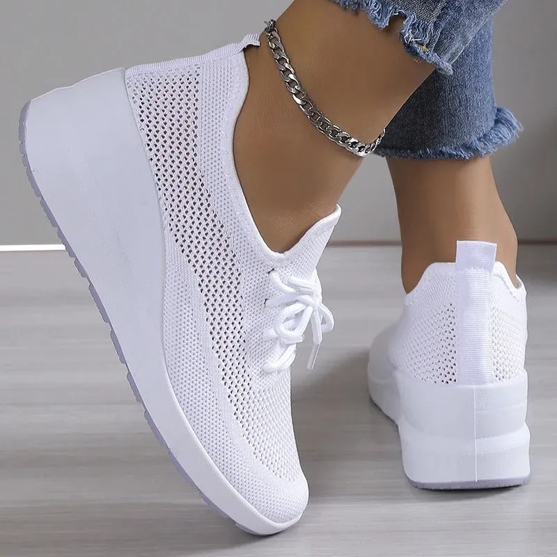 HAZEL - BREATHABLE KNIT CASUAL SNEAKERS