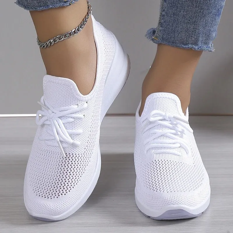 HAZEL - BREATHABLE KNIT CASUAL SNEAKERS