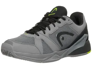 HEAD Revolt EVO Tennis Court Shoes for Men-Gray/Black, 8.5