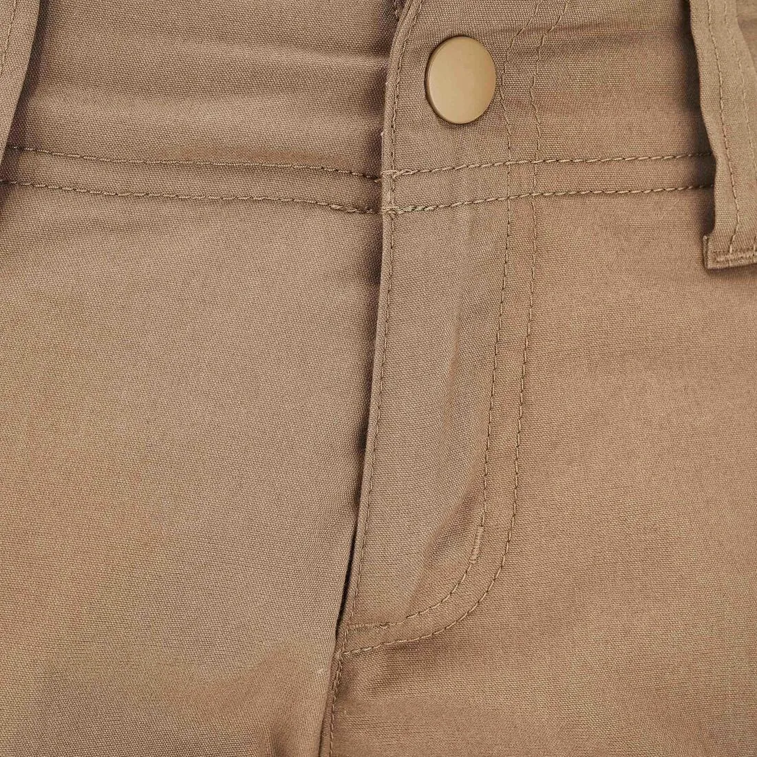 Hike 500 Boys' Hiking Warm Trousers - Brown